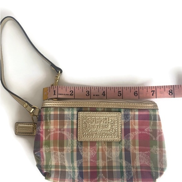 *Like New* COACH Plaid Handbag+ Wristlet - Picture 16 of 16